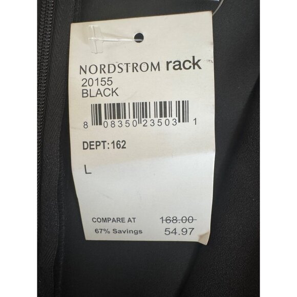 NWT The Vanity Room L Black Sleeveless Tie-Neck Romper - Picture 12 of 15